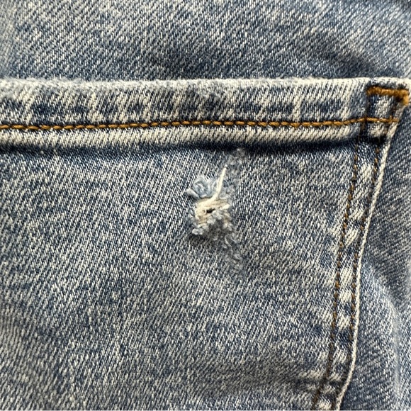 Daze Denim Pretty Please Shy Girl High Rise Crop Distressed Flare Jeans Size 28 - Picture 9 of 11